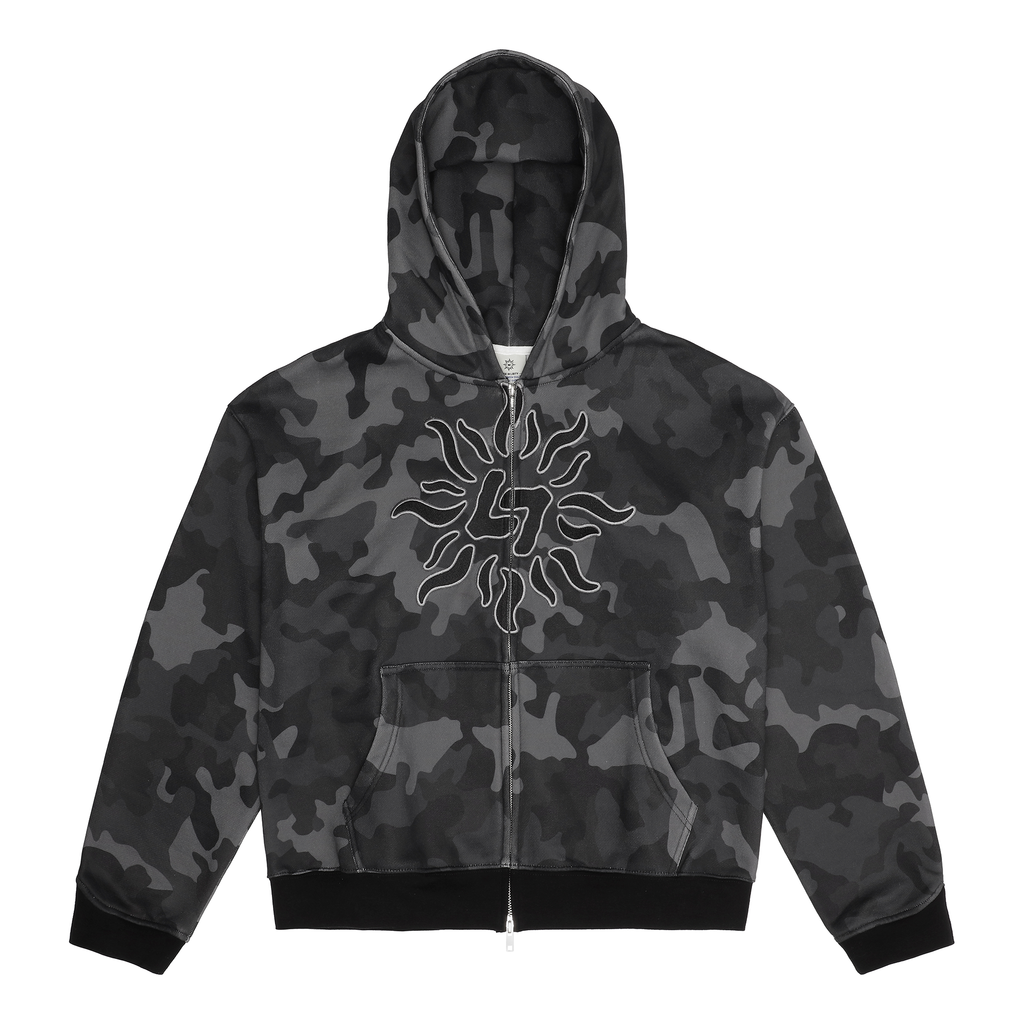 LIBI ZIP HOODIE (DARK CAMO)