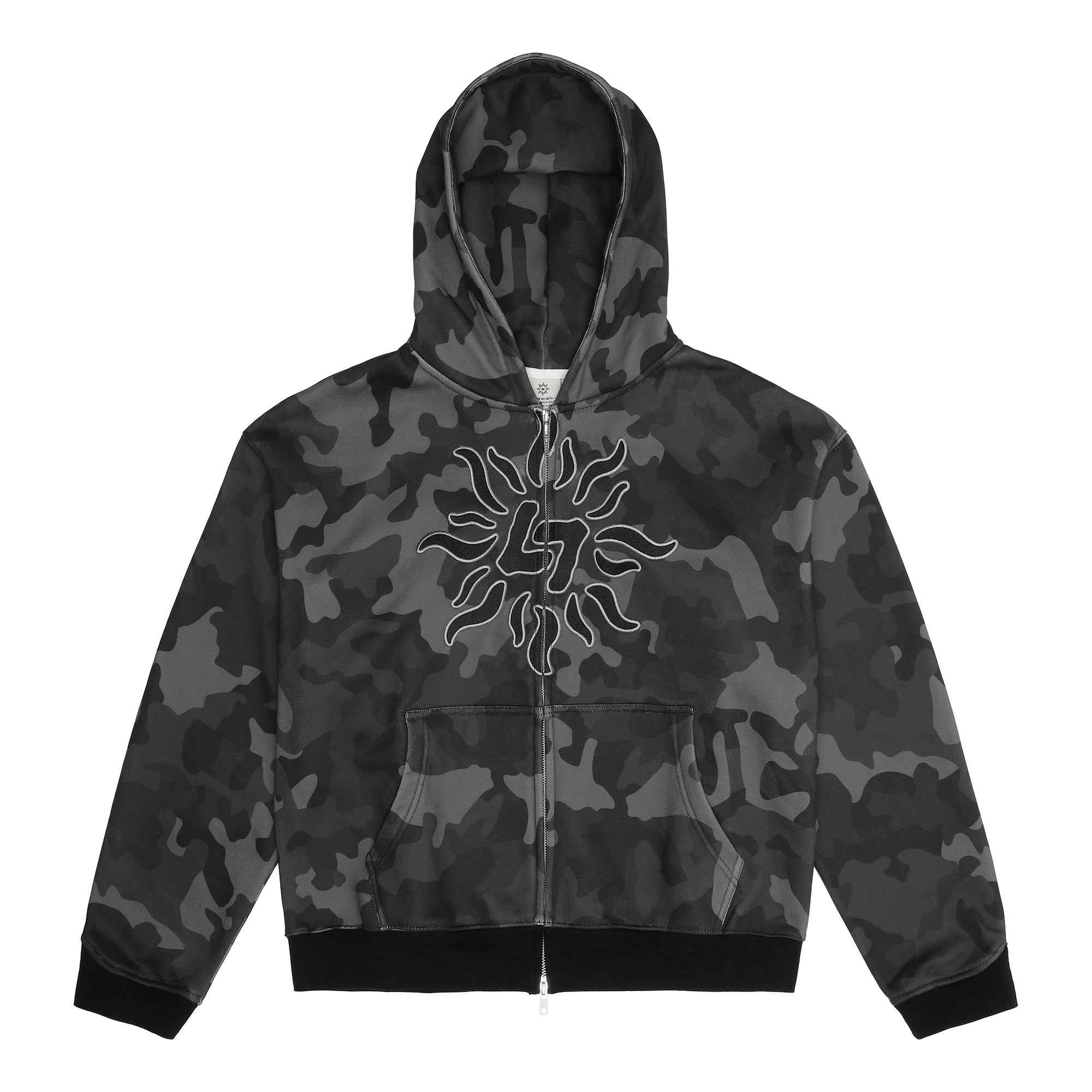 LIBI ZIP HOODIE (DARK CAMO)