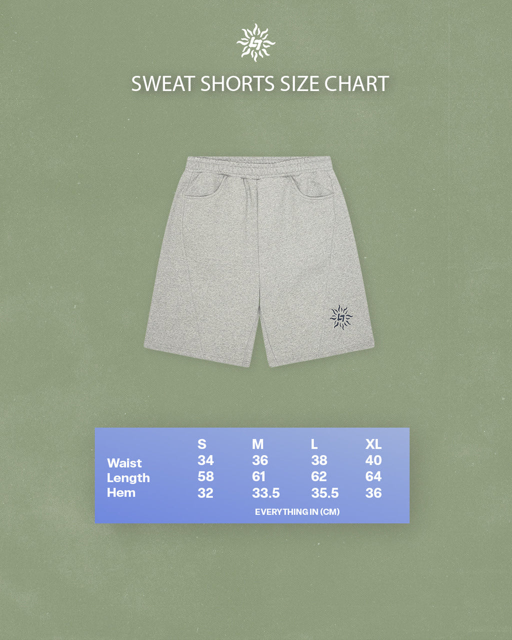 LIBI SWEAT SHORTS (GREY)