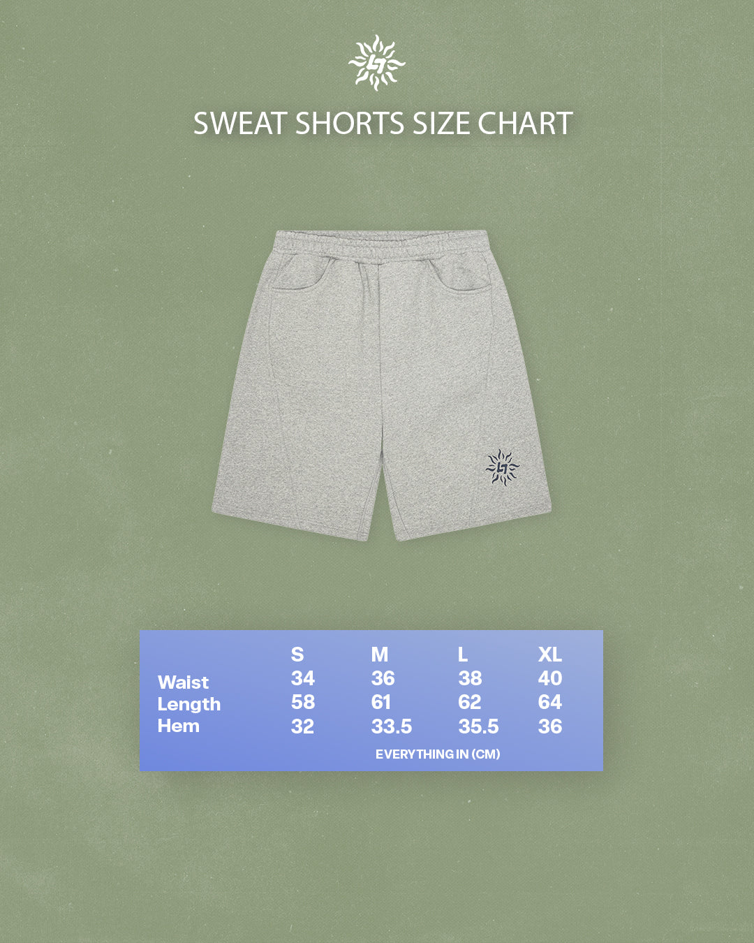 LIBI SWEAT SHORTS (GREY)