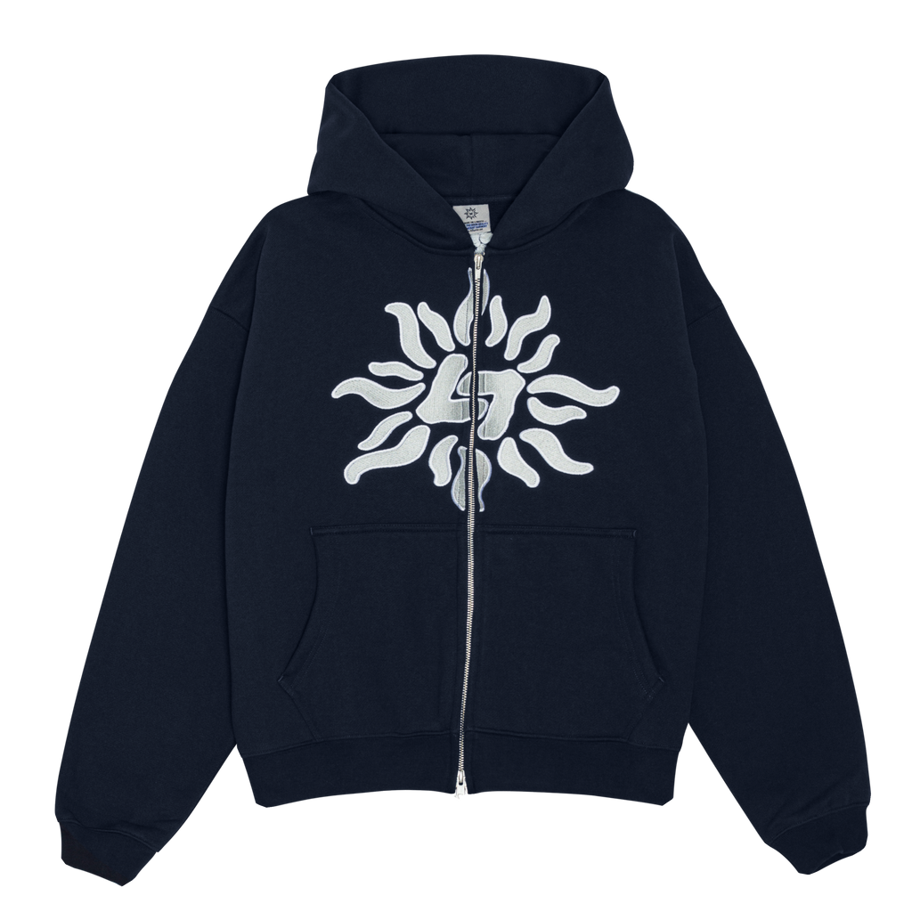 LIBI ZIP HOODIE (NAVY)