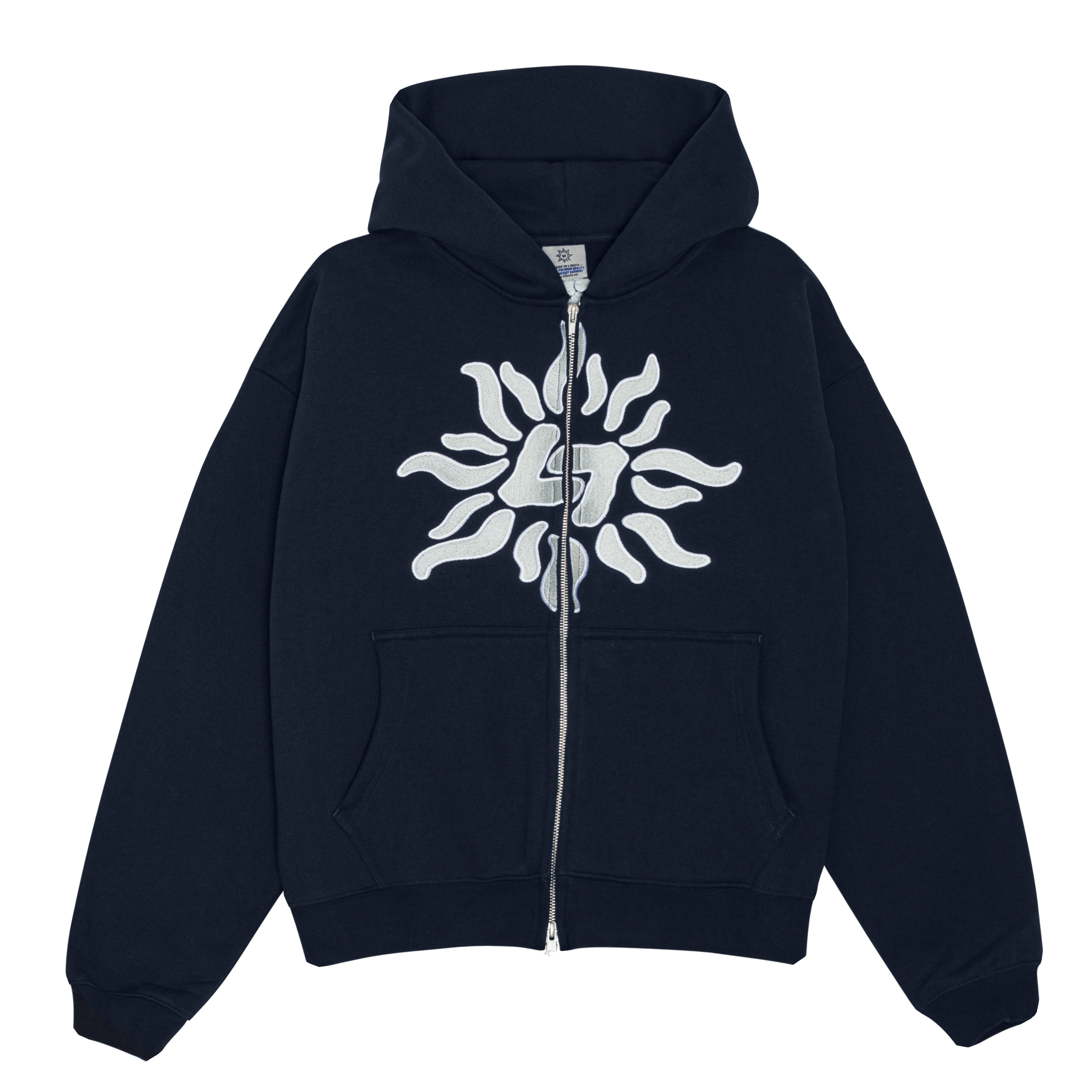 LIBI ZIP HOODIE (NAVY)